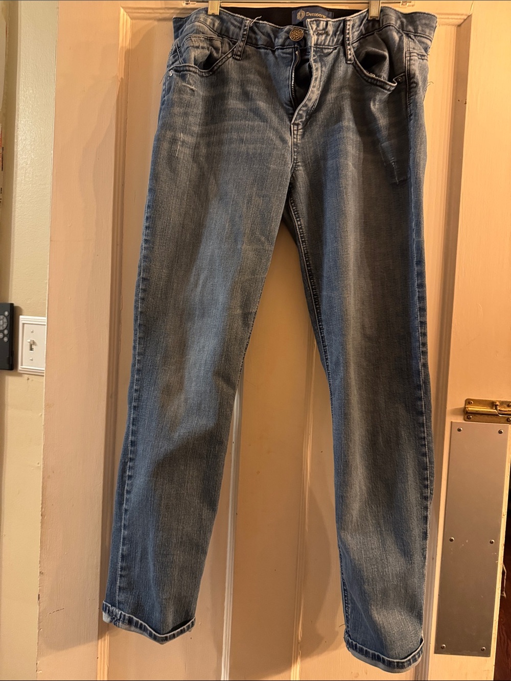 Democracy Women's Straight Jeans - Faded Blue